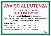 Cartello per l’utenza – Scelta e Revoca