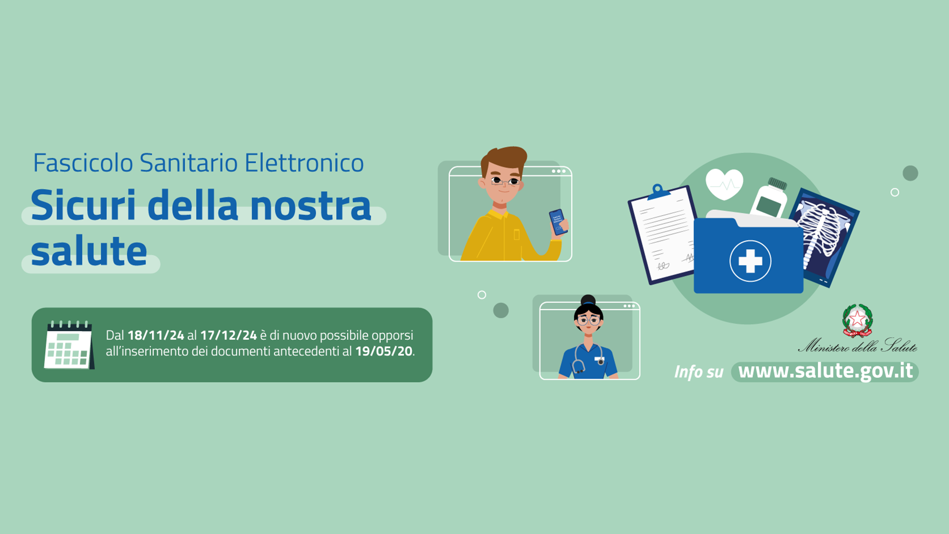 Banner del Fascicolo Sanitario Elettronico.