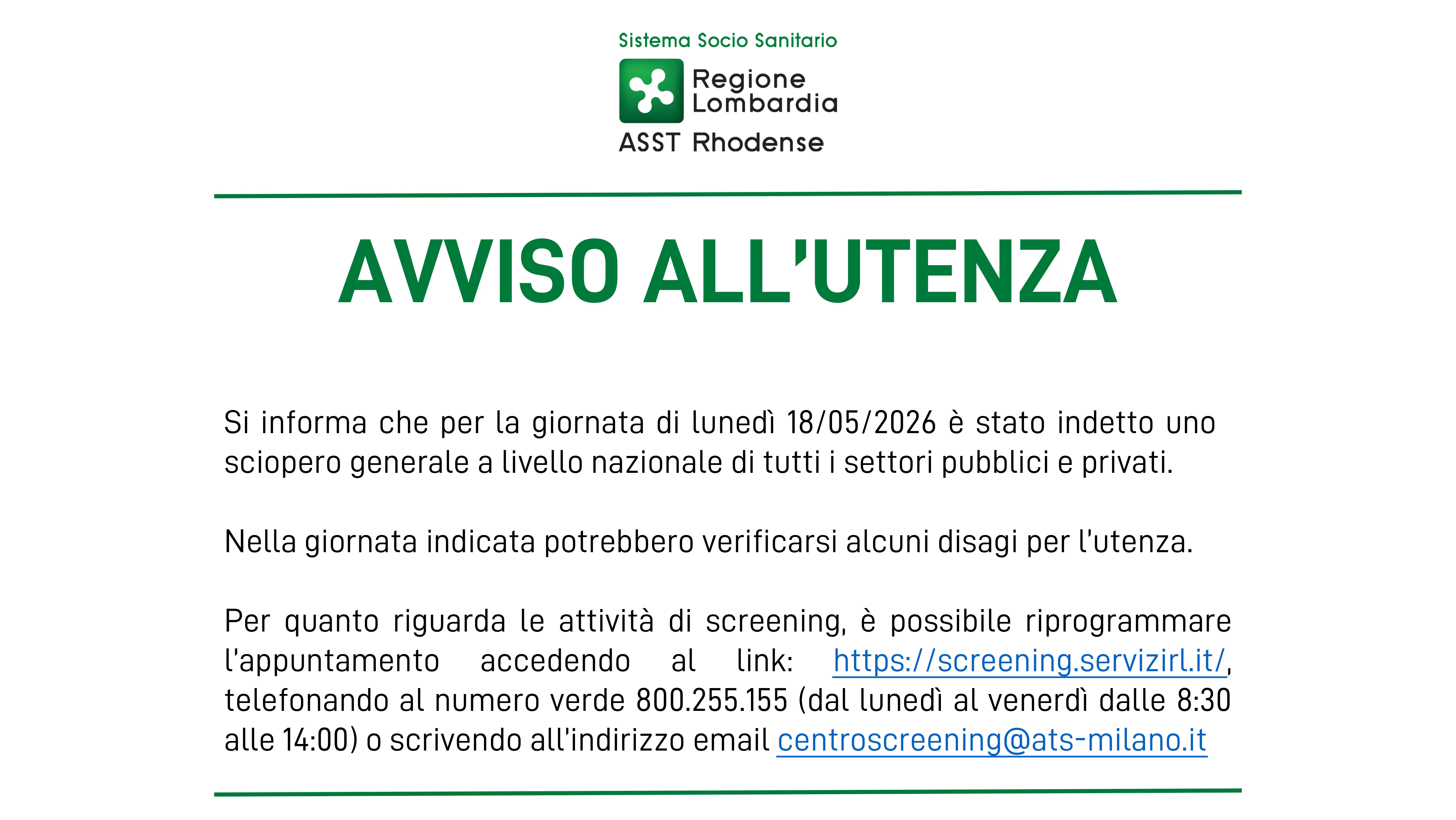 SCIOPERO 18 MAGGIO 2026 - Formato PDF