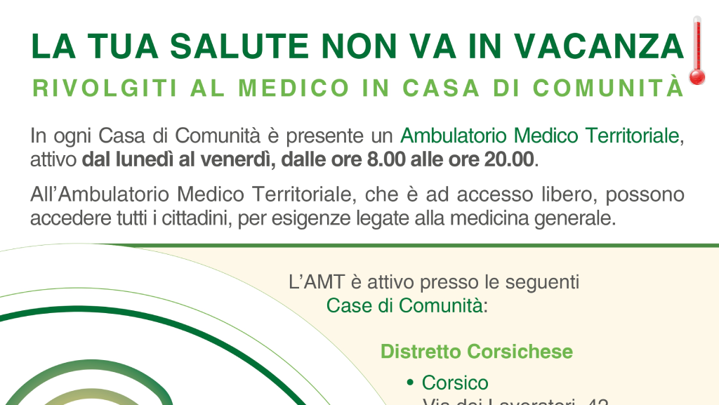 ASST Rhodense attiva Cold Spot per fronteggiare l’emergenza caldo